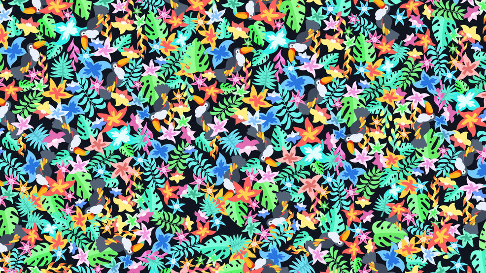 &#39;Tropical&#39; Towel Design